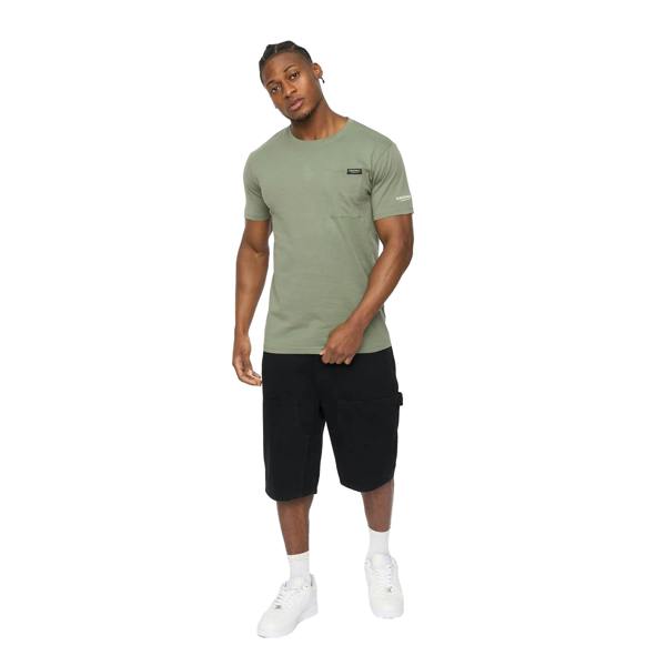 Crosshatch Mens Portville Everyday T-Shirt - Olive - 