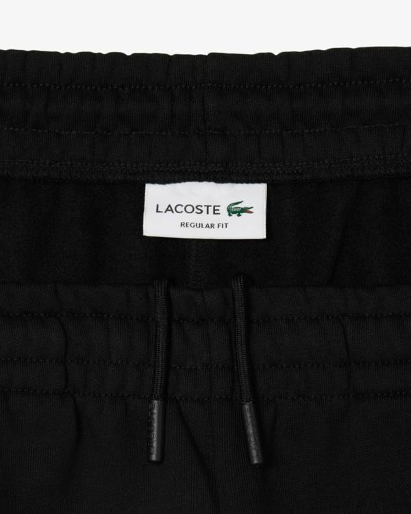 Lacoste Regular Fit Mens Fleece Sweatpants - Black 031 | CHO | Designer Mens Sweatpants