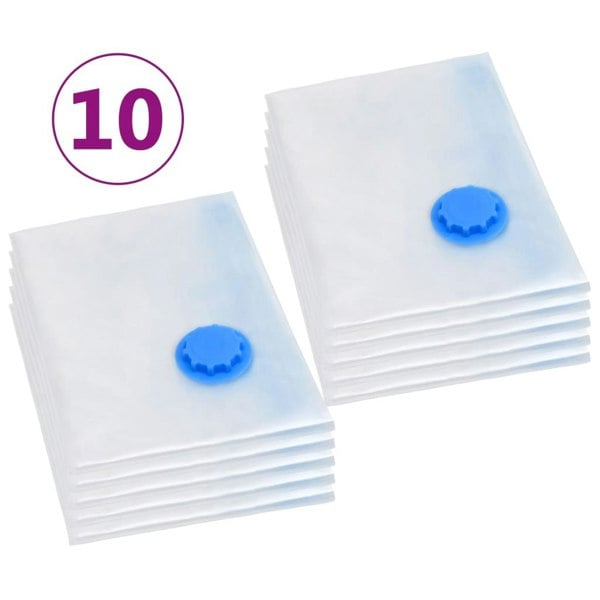 Berkfield Vacuum Travel Storage Bags Clothing Bags 120x70 cm 10 pcs