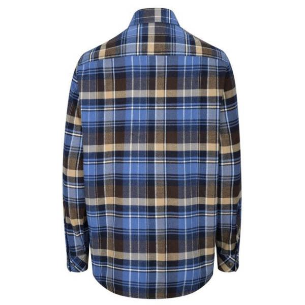 Rear view of Hoggs of Fife Countrysports shirt with pleated back for comfort during outdoor wear