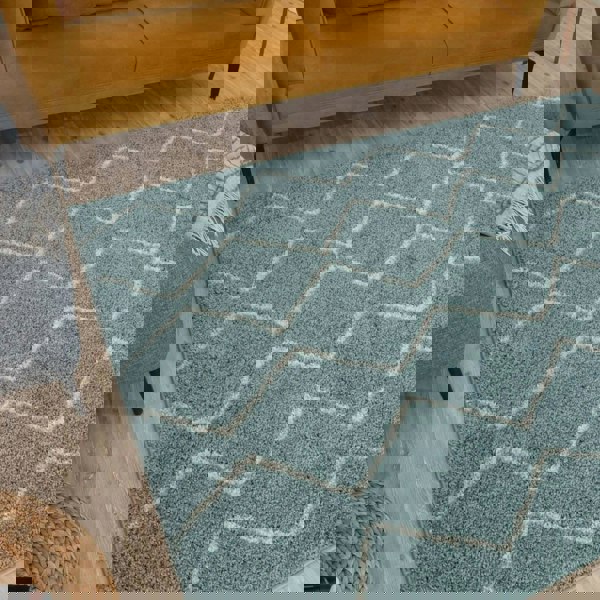 Moroccan-style thick shaggy rug, With a deep 30 mm pile, non-shedding, pet-friendly