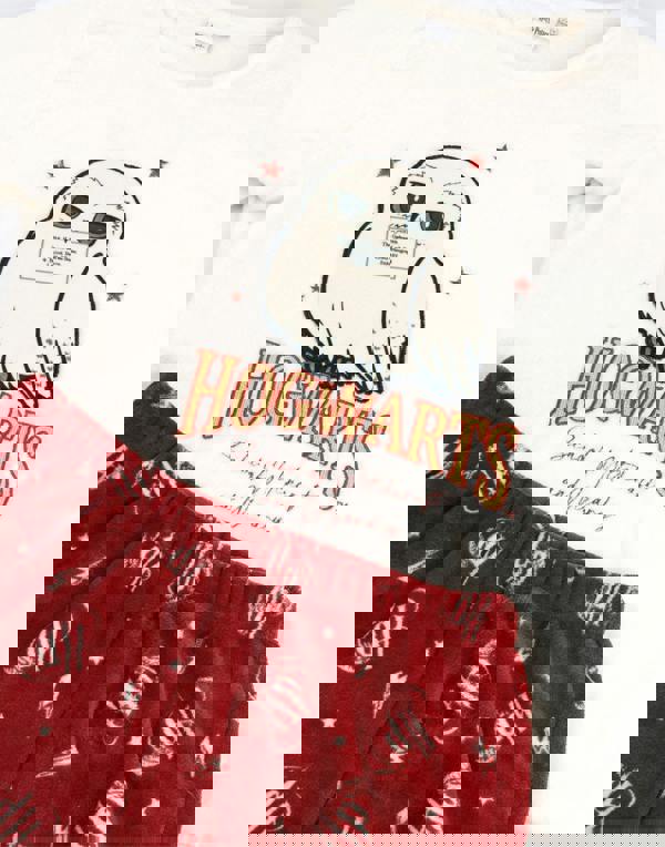 Harry Potter Womens Off-White Hedwig Long Sleeve Long Leg Pyjama Set