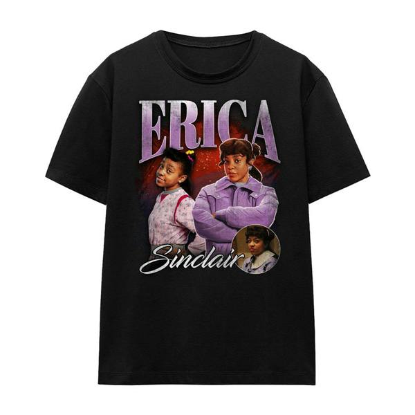 Stranger Things Womens/Ladies Erica Homage T-Shirt - Black - 