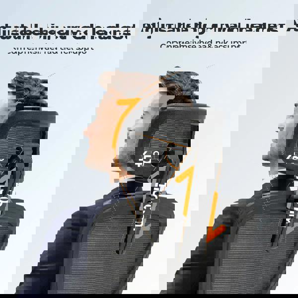 Levede Office Computer Chair Mesh Ergonomic Lumbar Support with 3D Armrest Headrest