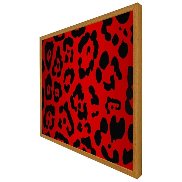 Benjamin Tate Design Red leopard print (Picutre Frame)