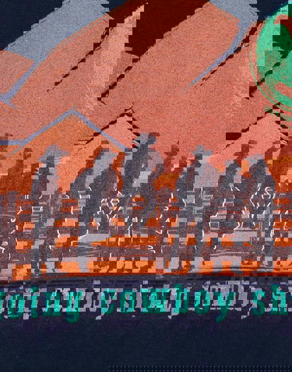 Yellowstone Mens Blue Cowboys Short Sleeved T-Shirt