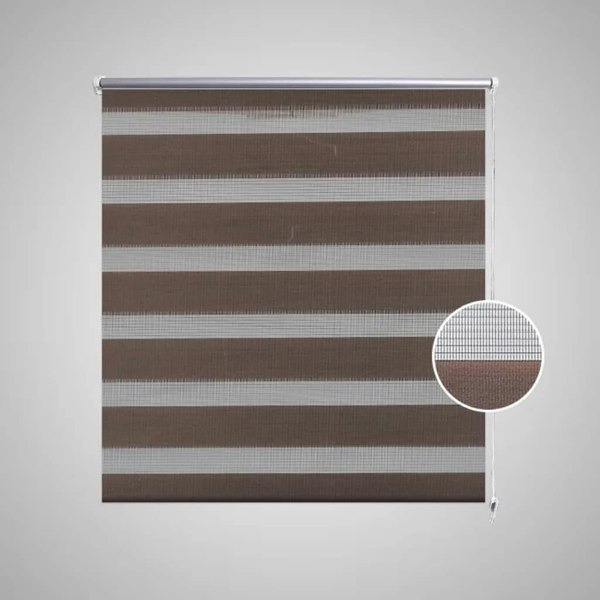 Berkfield Zebra Blind 80 x 175 cm Coffee