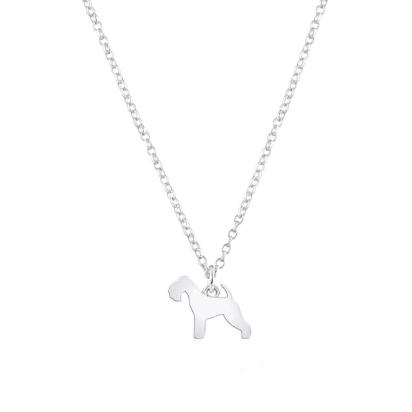 Mylee London Lakeland Terrier Silhouette Silver Necklace - Personalised