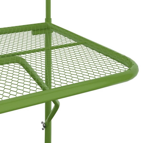 Berkfield Balcony Table Green 60x40 cm Steel