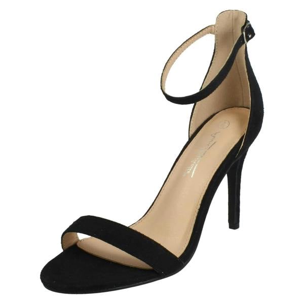 Anne Michelle Ladies Anne Michelle High Heeled Wide Fit Evening Sandals F12109
