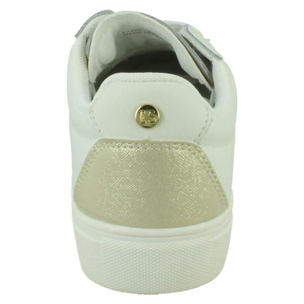 Elle Sport Ladies Elle Sport Leather Lace- up Trainers F7376