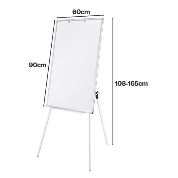 Levede Magnetic Whiteboard with Foldable Tripod Dry Erase For Office White