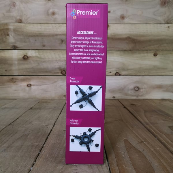 Samuel Alexander 100 LED 8m Premier Christmas Connectable Outdoor Static Lights in Cool White