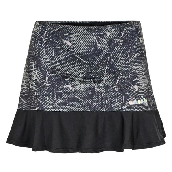 Diadora Womens Abstract Tennis Skirt - Black