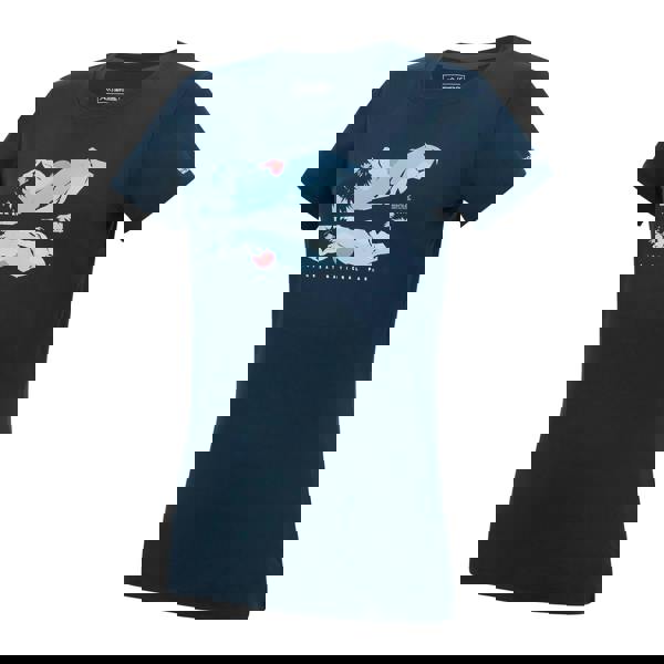 Regatta Womens/Ladies Mountain Scene T-Shirt - Navy Blue