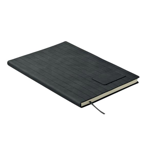 MidOcean Tintray Smokey PU A5 Notebook - Black - 