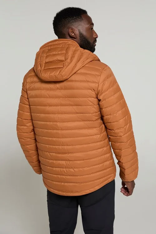 Mountain Warehouse Mens Henry II Extreme Down Filled Padded Jacket - Rust