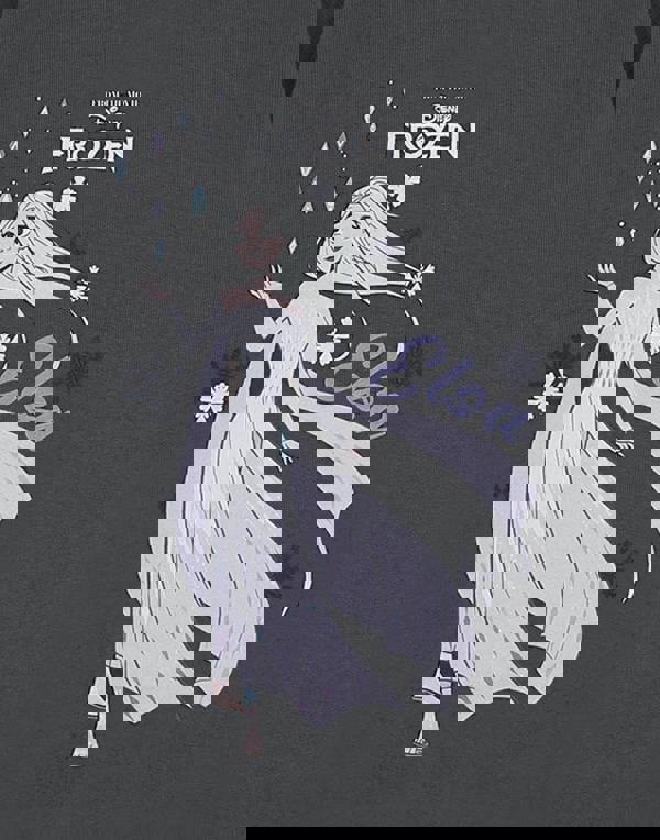 Disney Frozen Girls Grey Elsa Sweatshirt