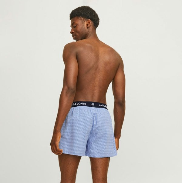 Jack & Jones HECTOR WOVEN Mens 3 Pack Trunks Navy Blazer