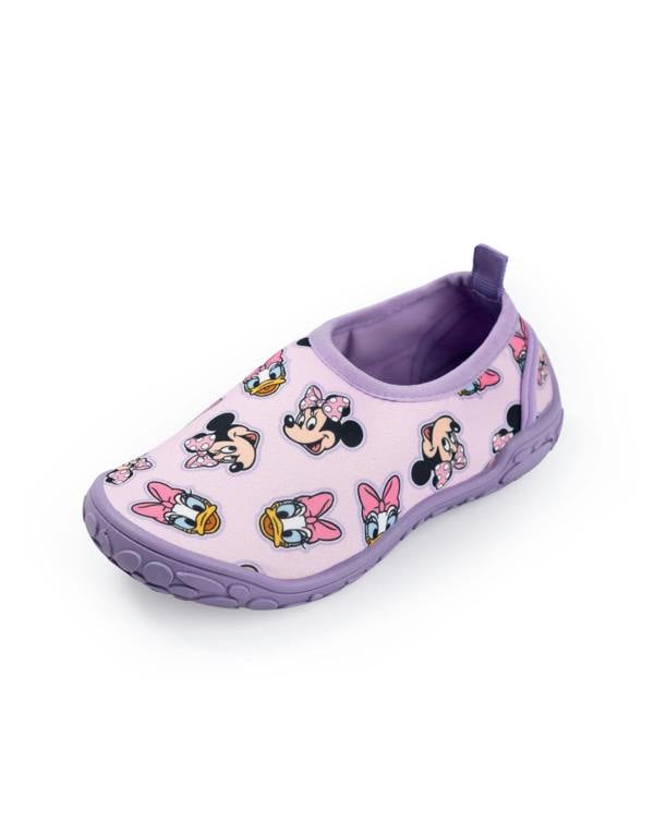 Disney Minnie Mouse Girls Purple Daisy Aqua Shoes