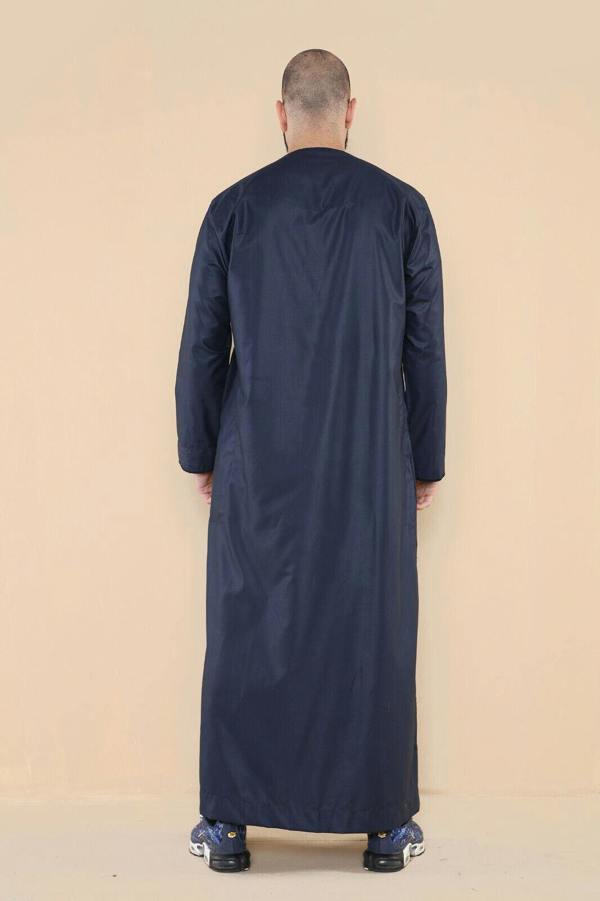 Infinity Leather Mens Thobe Jubba Saudi Islamic Arab Eid Emirati Kaftan Jubbah Tassel Robe