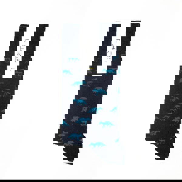 Jemsox Lone Fox Design Mens Socks – Organic Cotton Super Soft