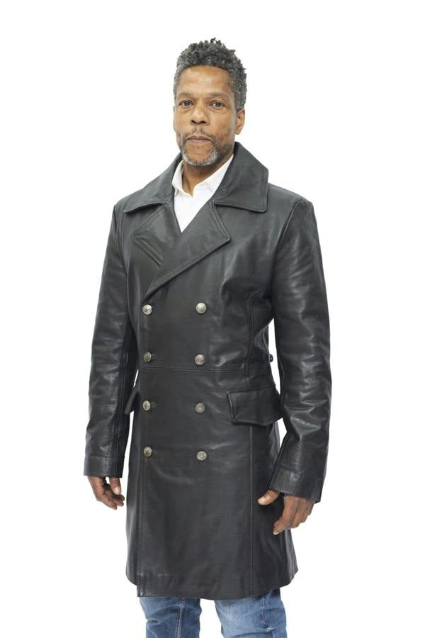 Infinity Leather Mens Cowhide Leather Peacoat-Cordoba