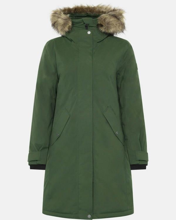 Didriksons Womens Erna Parka 2 - Deep Green 300