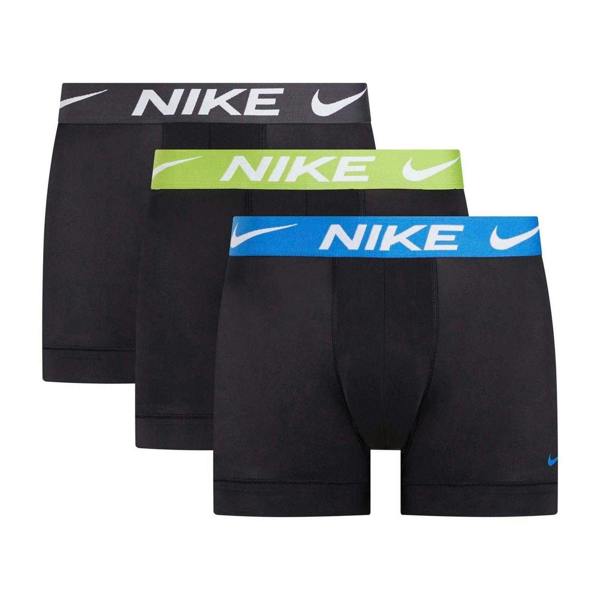 Nike Mens Dri-FIT Essential Micro Boxer Shorts (Pack of 3) - Black - 