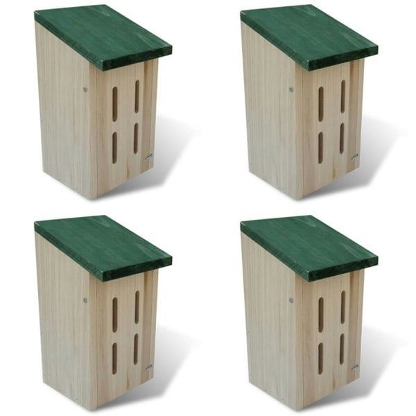 Berkfield Butterfly House 14 x 15 x 22 cm Set of 4