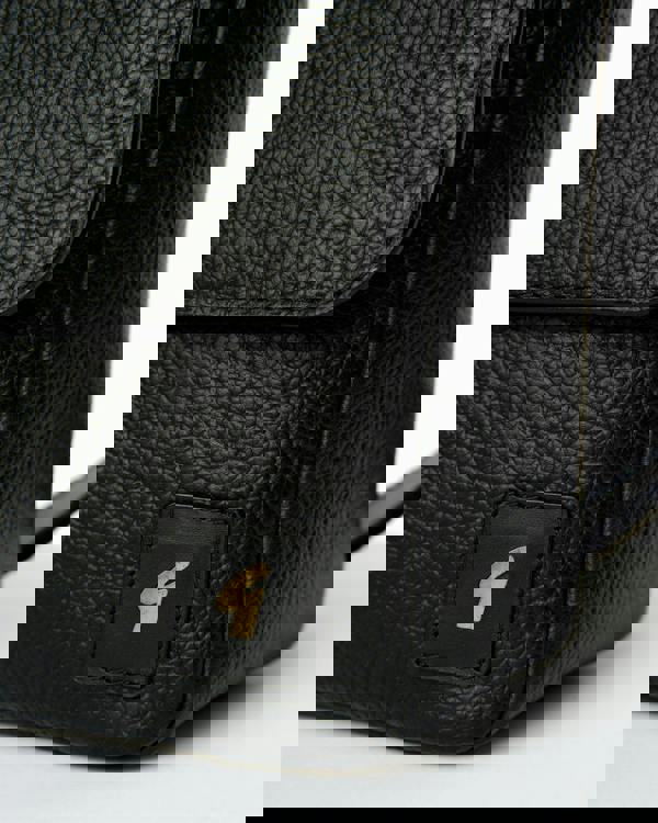 Gabicci AGABB04 Leather Blake Messenger Bag BLACK