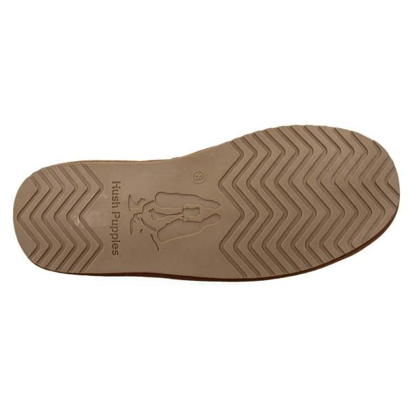 Hush Puppies Mens Hush Puppies Suede Leather Faux Fur Cosy Loungewear Slippers Charles