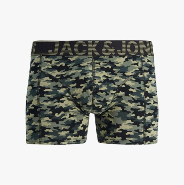 Jack & Jones DANNY Mens 3 Pack Trunks Black