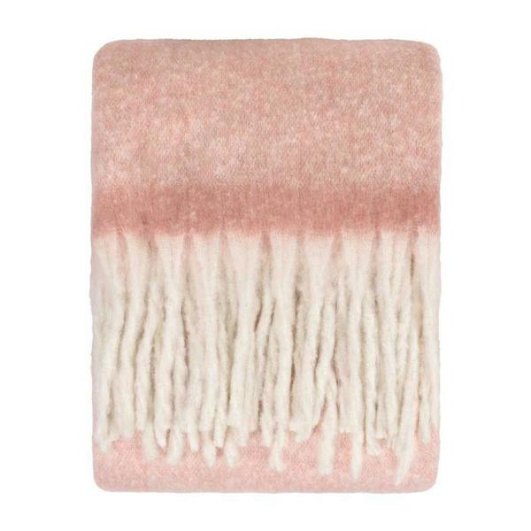 Furn Woven Tassel Throw - Pink