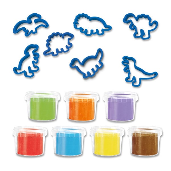 SES Creative Dough - Dinos mega set with cutters