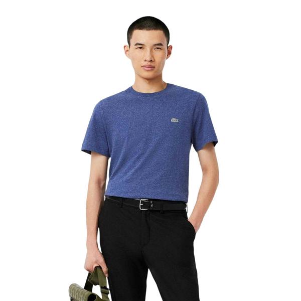 Lacoste Mens Mercerised Cotton T-Shirt - Navy - 