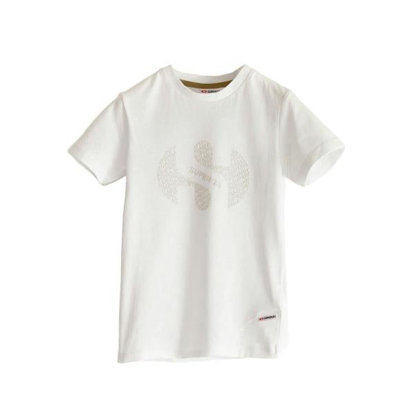 Superga Childrens/Kids Repeat Logo T-Shirt - White