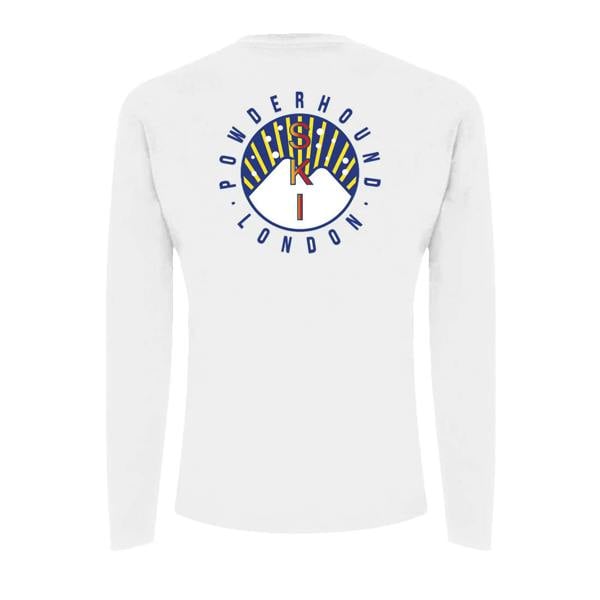 Powderhound White Rainbow Snowball Ski Long Sleeve T-shirt