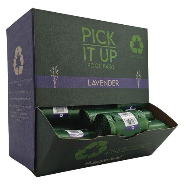 HugglePets Pick It Up Lavender Dog Poop Bags