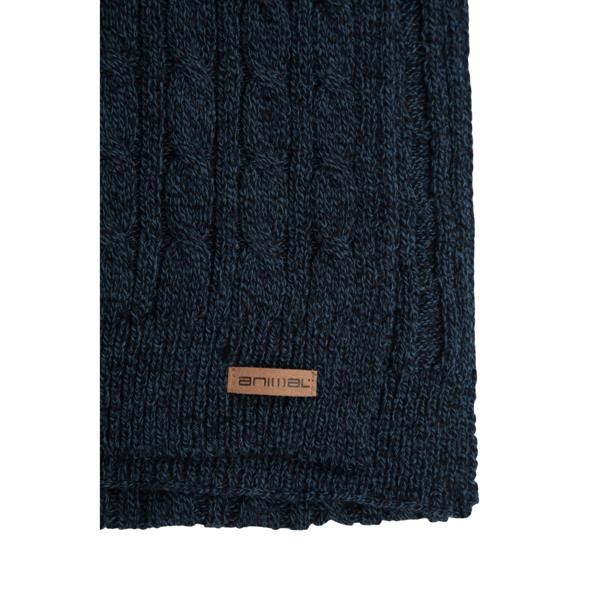 Animal Drew Knitted Scarf - Navy - 