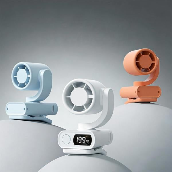 Leaper Mini Clip Fan With Digital Display
