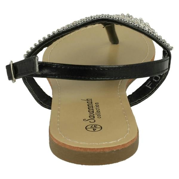 Savannah Ladies Savannah Toe Post Diamante Sandals
