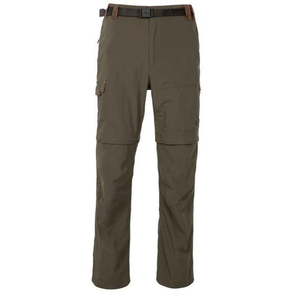 Trespass Mens Rynne B Mosquito Repellent Cargo Trousers - Olive