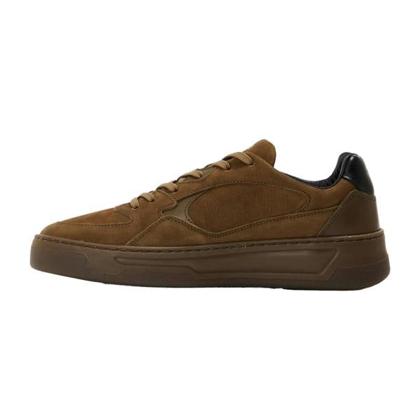 Boss Mens Baltimore Canvas Trainers - Dark Green - 