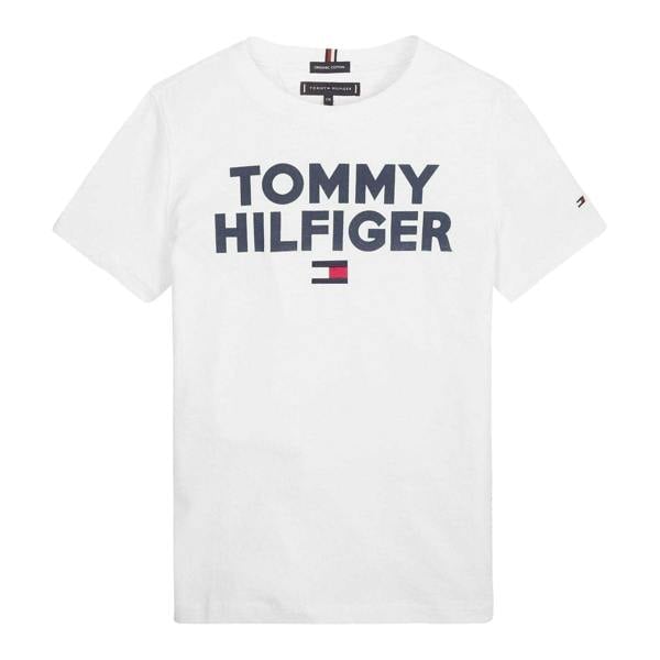Tommy Hilfiger Boys Corp Logo T-Shirt - Bright White - 