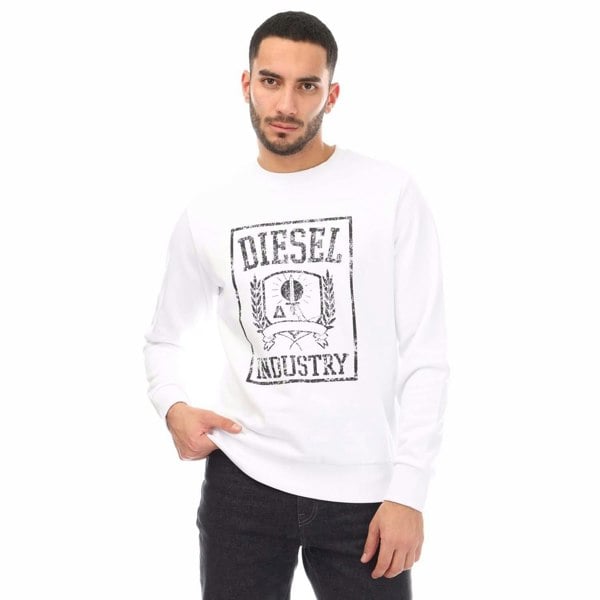 Diesel Mens S-Gir 11-6 Sweatshirt - White