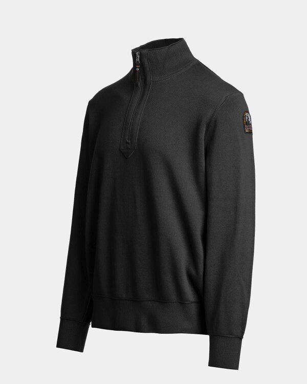 Parajumpers Basic Scoe Mens Quarter Zip Jumper - Black 541
