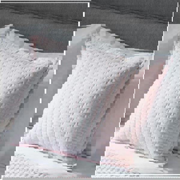 Belledorm Crompton Filled Cushion - Powder Pink - 