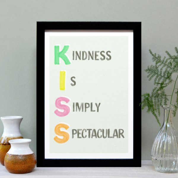 Hands & Hearts KISS print