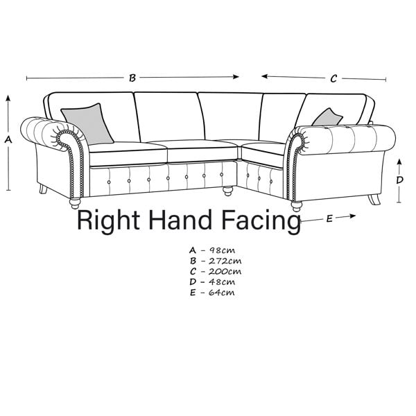 Oakland Marble Leather 4 Seater Corner Sofa - 2